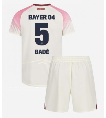 Bayer Leverkusen Loic Bade #5 Dětské Venkovní Dres 2025-26 Krátký Rukáv (+ trenýrky)